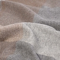 Herritage of Scotland Block Check Herringbone Knee Blanket Light Natural
