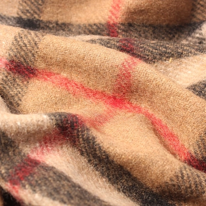 4Картинка Плед Highland Wool Blend Tartan Blanket Thomson Camel