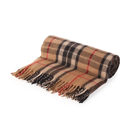 1Картинка Плед Highland Wool Blend Tartan Blanket Thomson Camel