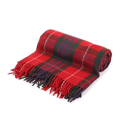 2Картинка Плед Highland Wool Blend Tartan Blanket Fraser Red