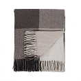 Herritage of Scotland Block Check Herringbone Blanket Natural Taupe