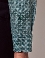 Hawes & Curtis Brandon Green & Cream Geometric Slim Shirt
