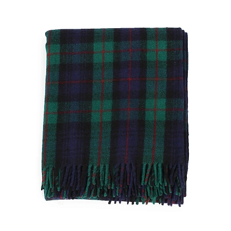 Highland Wool Blend Tartan Blanket Murray Of Atholl