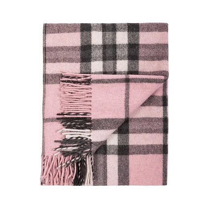 3Картинка Плед Wool Blend Tartan Knee Blanket Thomson Pink