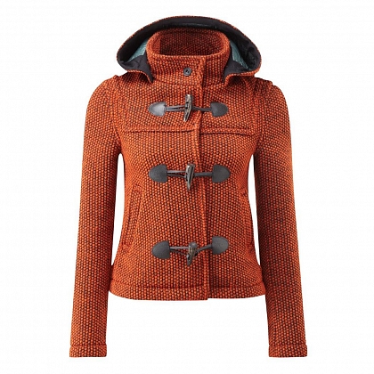 1Картинка Женское пальто-дафлкот Original Montgomery Short Mayfair Knitted Orange