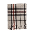 Wool Blend Tartan Knee Blanket Thomson Grey