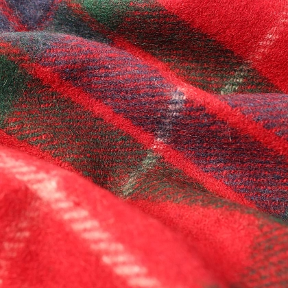 4Картинка Плед Highland Wool Blend Tartan Blanket Fraser Red