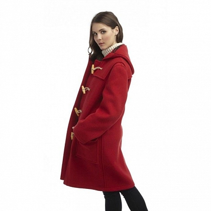 2Картинка Original Montgomery Womens Wooden Toggle Duffle Coat RED