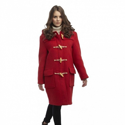 5Картинка Original Montgomery Womens Wooden Toggle Duffle Coat RED