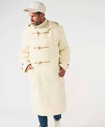 2Картинка Пальто-дафлкот Original Montgomery Teddy Extra Long White