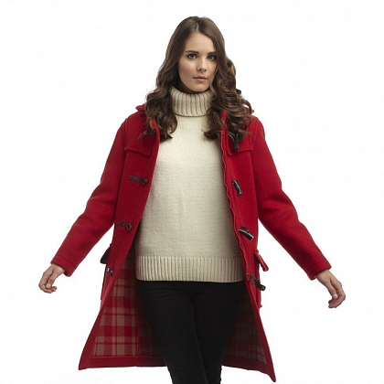 5Картинка Женское пальто-дафлкот Original Montgomery Classic Red