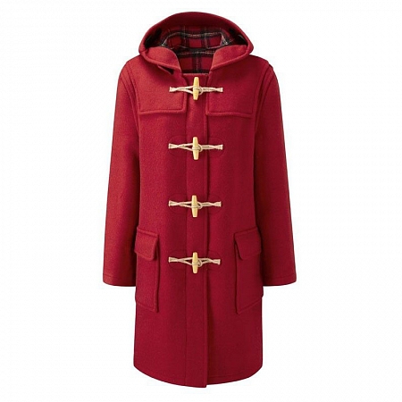 Original Montgomery Womens Wooden Toggle Duffle Coat RED