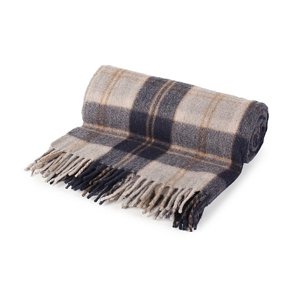 2Картинка Плед Highland Wool Blend Tartan Blanket Bannockbane Silver