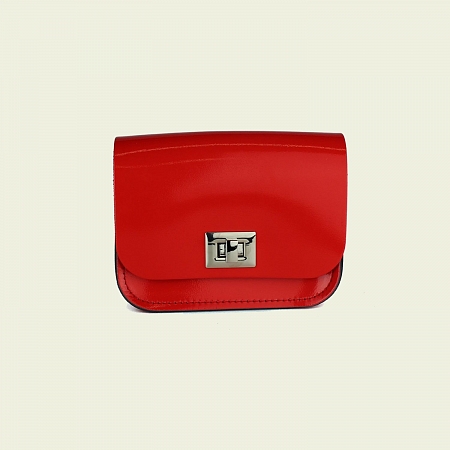 Small Pixie Bag Patent Rosy Red