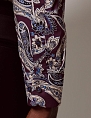 Hawes & Curtis Piccadilly Purple & Cream Floral Paisley Slim Shirt