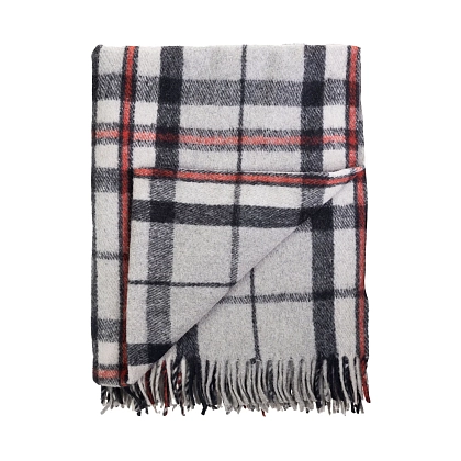 1Картинка Плед Highland Wool Blend Tartan Blanket Thomson Grey