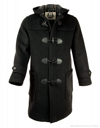 1Картинка Пальто-дафлкот British Duffle Long Duffle Coat Charcoal