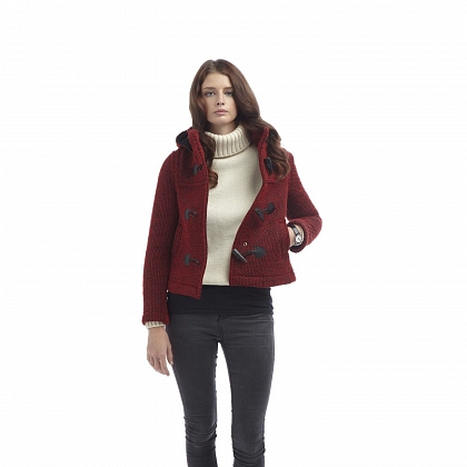4Картинка Женское пальто-дафлкот Original Montgomery Short Mayfair Knitted Red