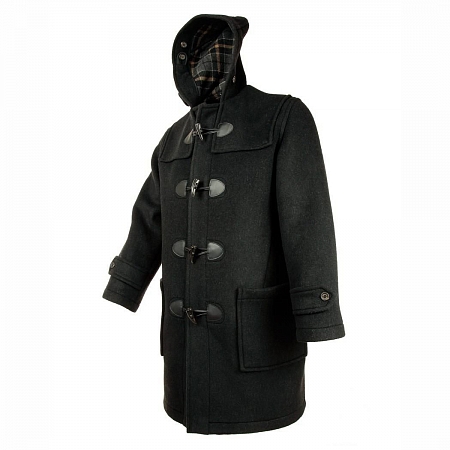 Пальто-дафлкот British Duffle Long Duffle Coat Charcoal