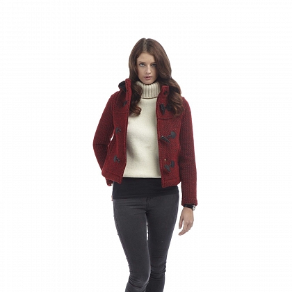 5Картинка Женское пальто-дафлкот Original Montgomery Short Mayfair Knitted Red