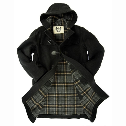 2Картинка Пальто-дафлкот British Duffle Long Duffle Coat Charcoal