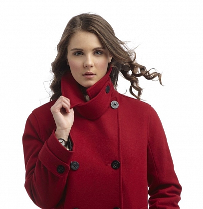 4Картинка Пальто-бушлат Original Montgomery Lined Pea Coat Red